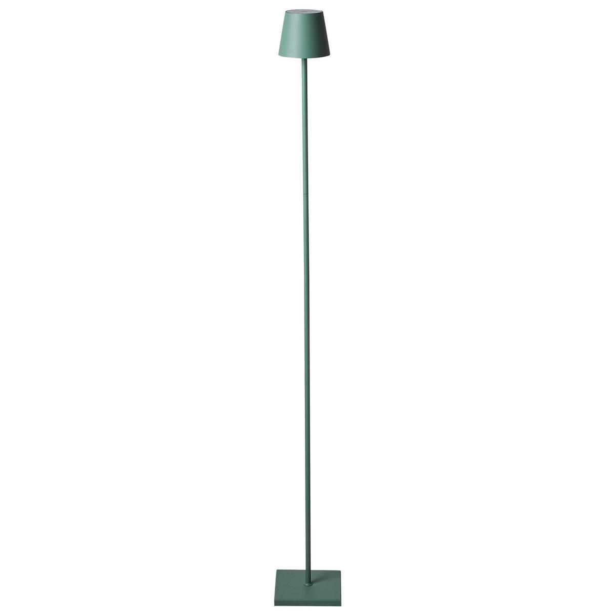 LED-STEHLAMPE Grün Gavarresa - Grün, Metall (15/15/131cm) - Beliani