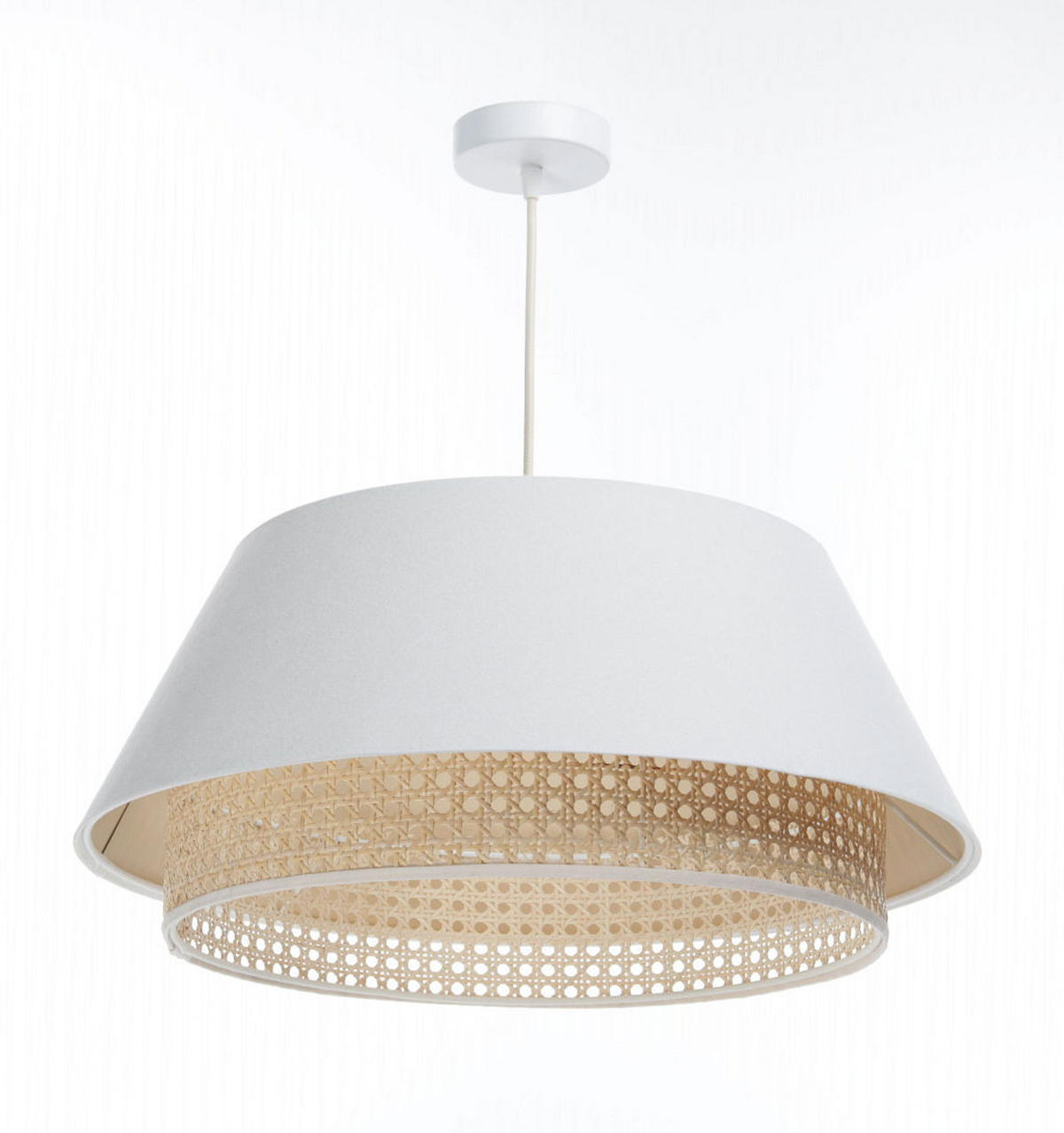 HÄNGELEUCHTE Weiß 50/23 cm - Weiß, Kunststoff (50/1.3/23cm) - ONZENO