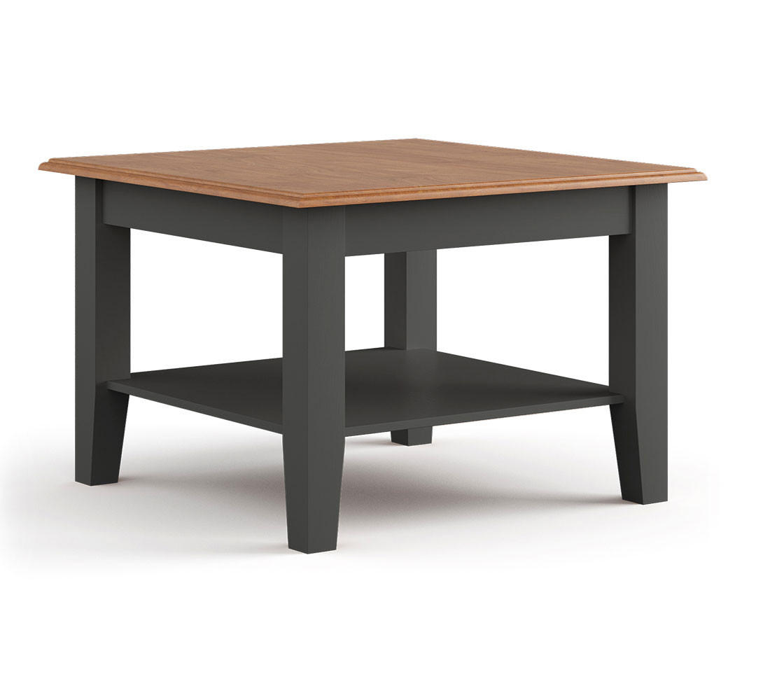 Feldmann-Wohnen Couchtisch Eiche, Grau 70x48x70 cm