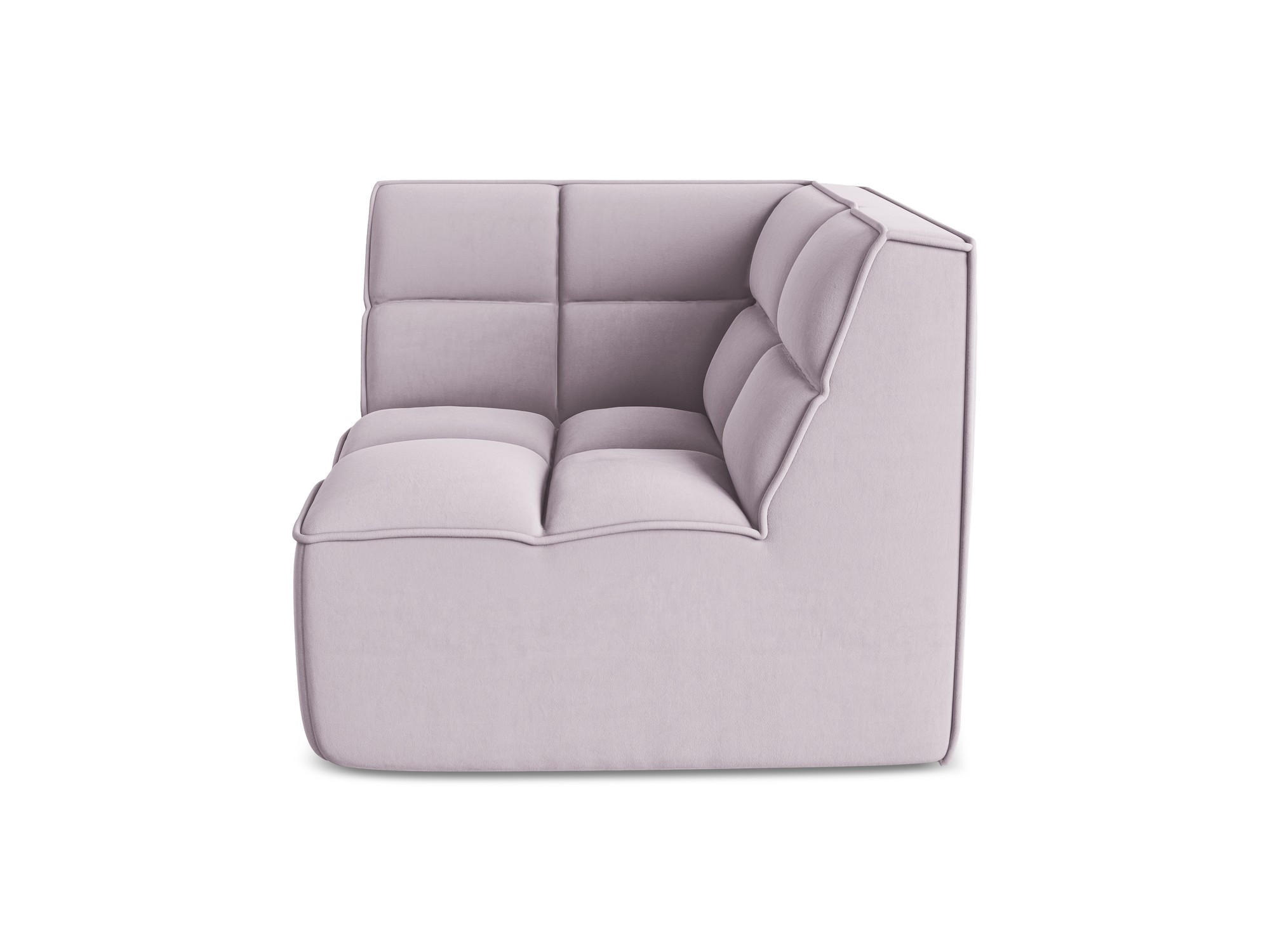 SOFAELEMENT Samt Stoff Violett - Lila/Flieder, Kunststoff/Textil (98/75/98cm) - Makamii