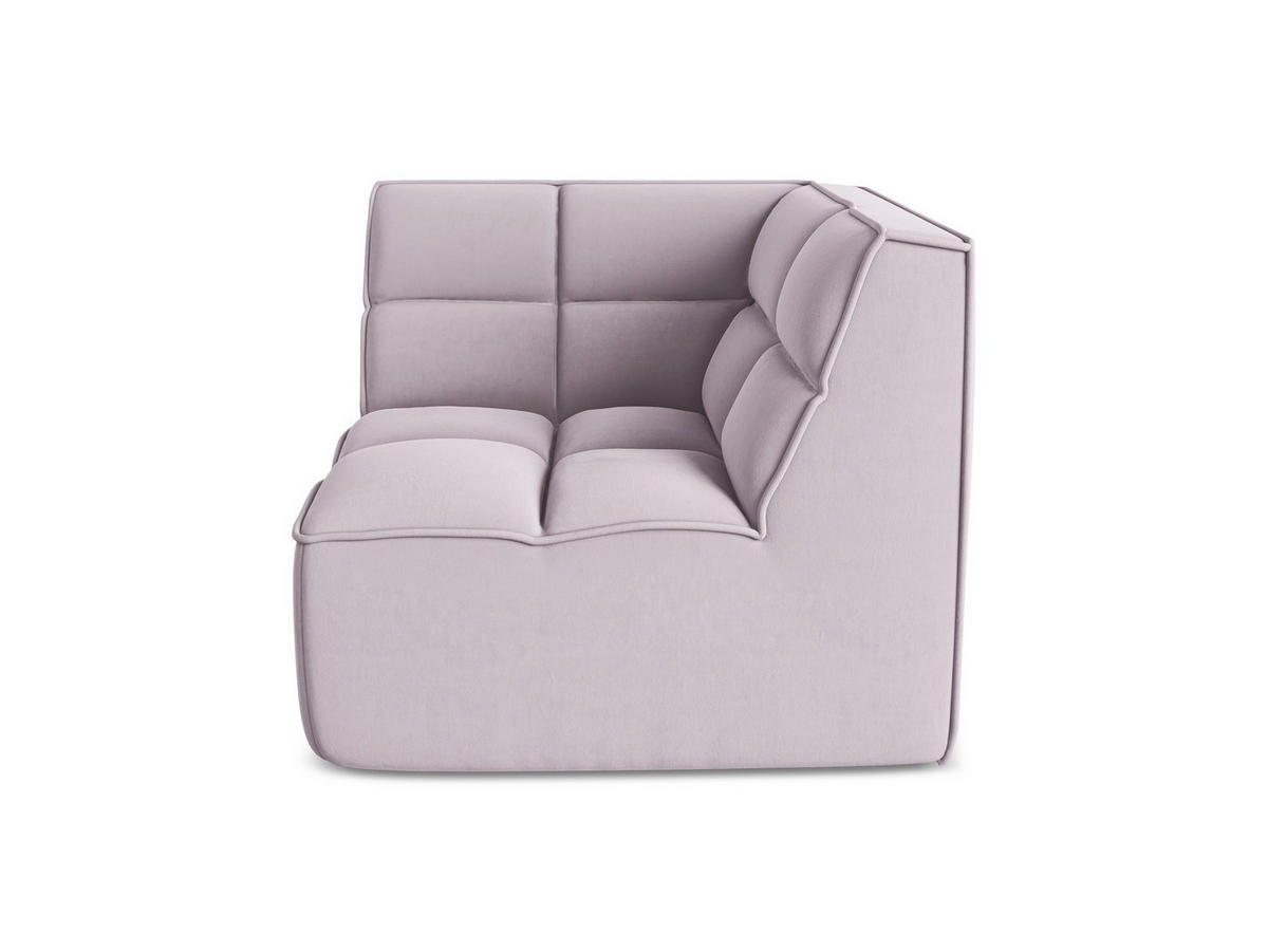 SOFAELEMENT Samt Stoff Violett - Lila/Flieder, Kunststoff/Textil (98/75/98cm) - Makamii