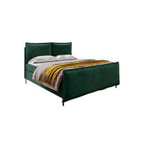 BOXSPRINGBETT VERO PLUS Cordstoff Dunkelgrün 160/200 cm - Dunkelgrün/Schwarz, Holzwerkstoff/Textil (160/200cm) - 99rooms