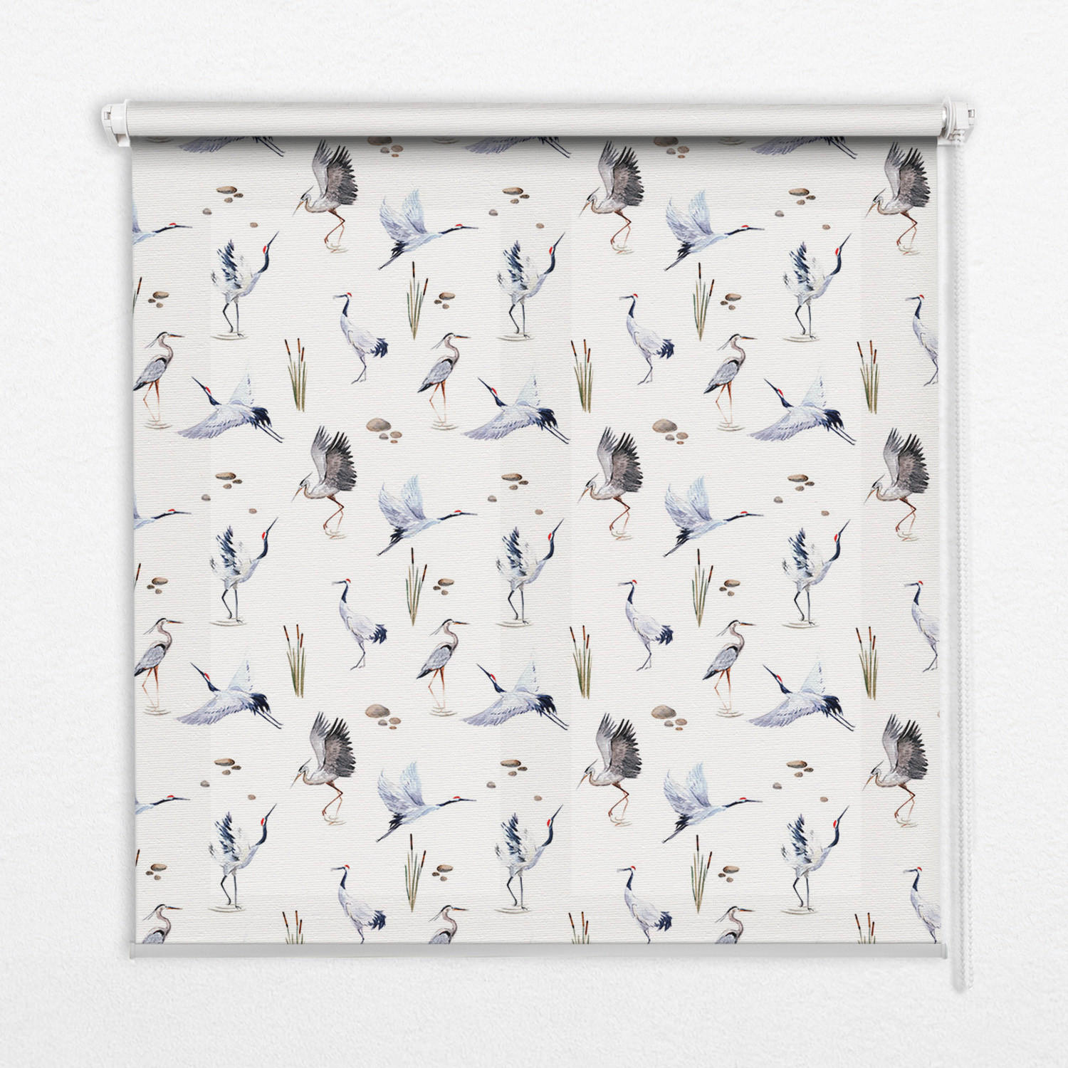 INNENROLLO - Fensterrollo - Rollo - 150x140 cm - Reiher - Weiß, Kunststoff (150/140/0.5cm) - TULUP