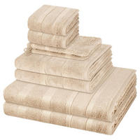 FROTTIERSET Noblesse 8-teilig - Braun, Textil (50/100cm) - Cawoe