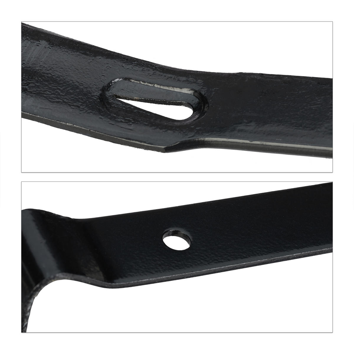 BRECHEISEN Set - Schwarz, Metall (2.5/58/4cm) - Relaxdays