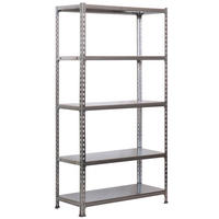 SCHWERLASTREGAL Big Metal Shark HxBxT 200 x 100 x 30 cm Fachlast 180 kg Verzinkt - Silberfarben, Metall (100/200/30cm) - PROREGAL