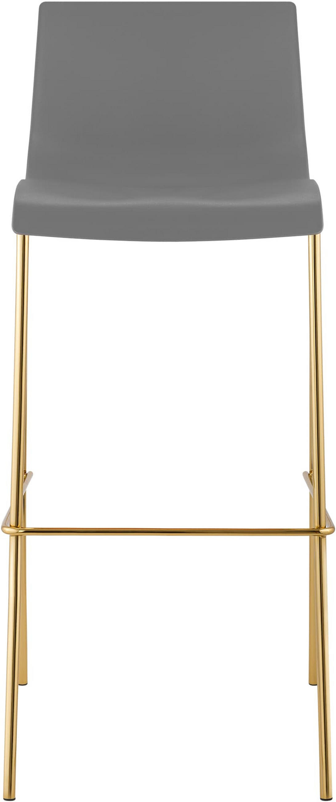 BARHOCKER Tenar Kunststoff Grau Gold - Grau, Kunststoff (43/100/48cm) - DELUKE