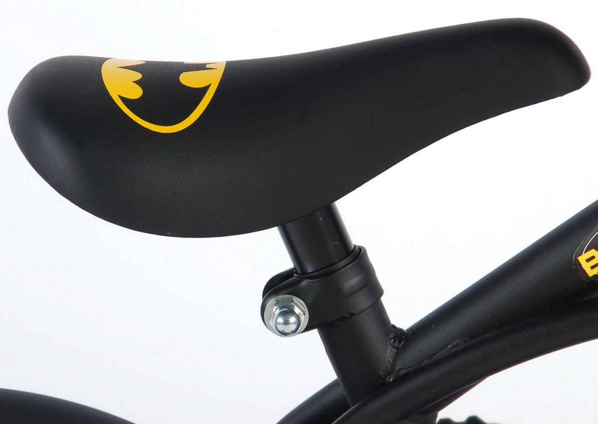 KINDERFAHRRAD DC Batman - Jungen - 12 Zoll - Rücktritt + Handbremse - Schwarz - Schwarz, Metall (39cm) - TPFSports