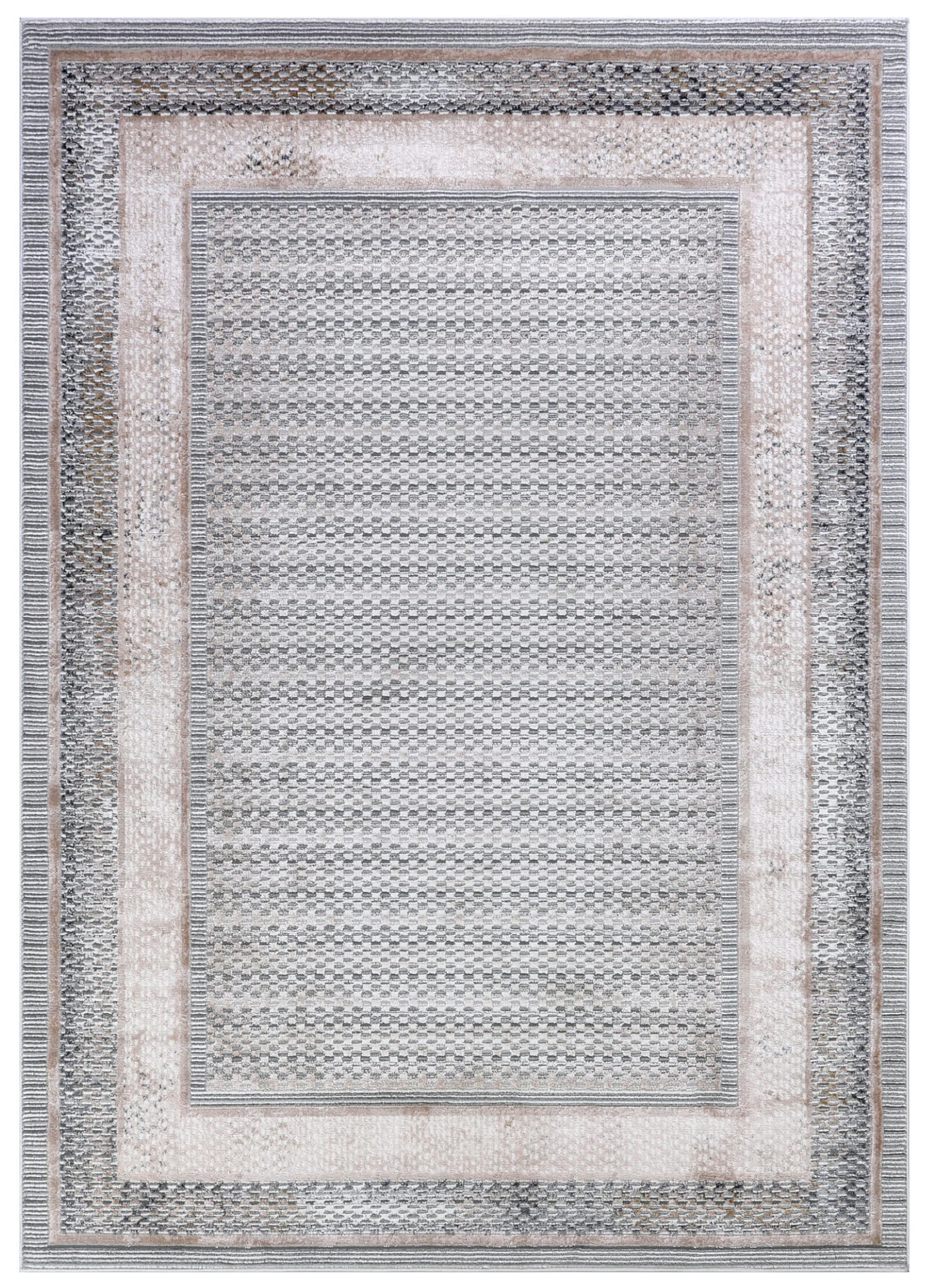 TEPPICH COMO Grau 160/230 cm - Grau, Kunststoff (160/230cm) - Tapiso
