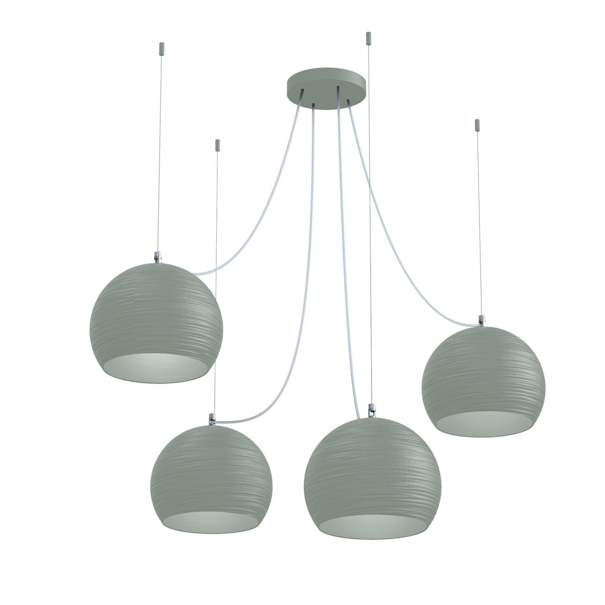 HÄNGELEUCHTE - Grün, Metall (25/25/20cm) - Lumicom