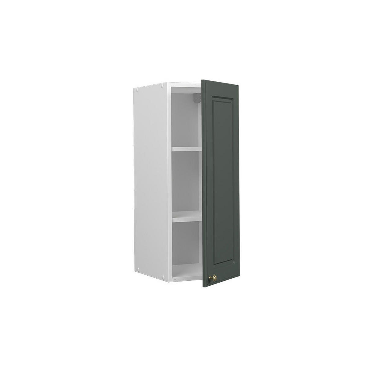 HÄNGESCHRANK Fame-Line Grün-Gold Landhaus 30 cm - Weiß/Grün, Holzwerkstoff (30/72/34.1cm) - Vicco