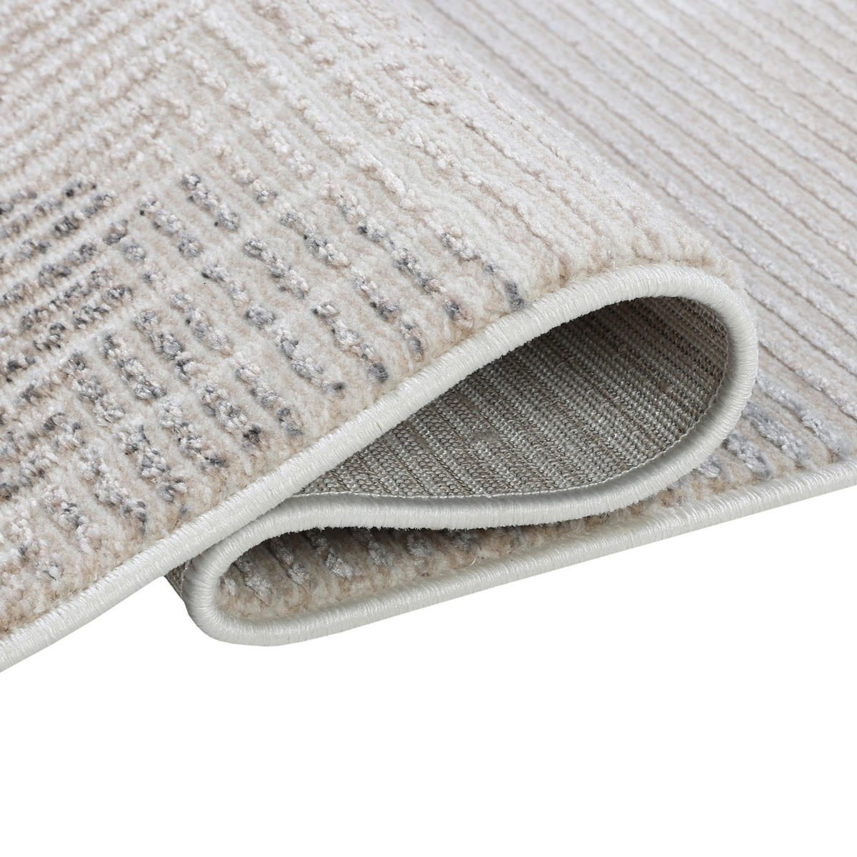 TEPPICH COMO Creme 120/170 cm - Creme, Kunststoff (120/170cm) - Tapiso