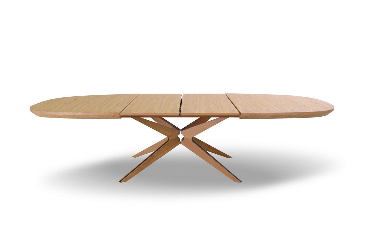 ESSTISCH BASTION Ausziehbar 200 - 300 / 110 x 76 cm - Eichefarben, Holz (200/110/76cm) - MASSENO