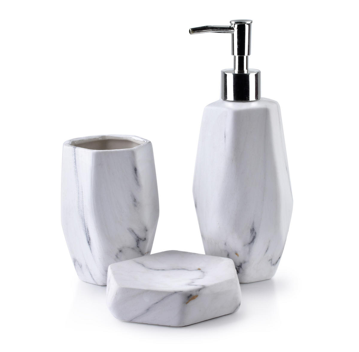 BADEZIMMERZUBEHÖR Odette Grau 22/9/8.5 cm Keramik - Grau, Keramik (9/8.5/22cm) - Mondex