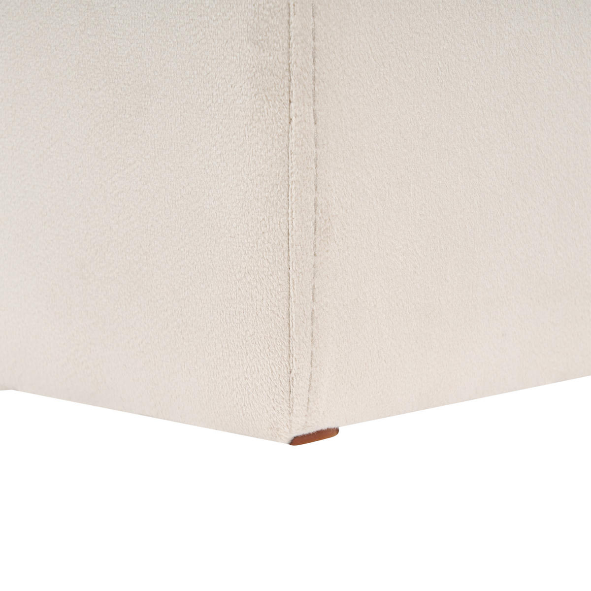 POUF Modoc 42/35/42 cm - Beige, Textil (35/42/42cm) - Beliani