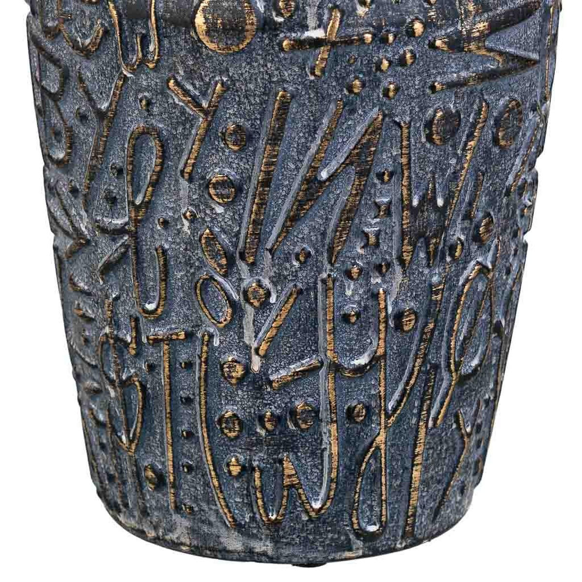 VASE aus Keramik, grau, 18x40cm - Grau, Keramik (40cm) - Wanderlust