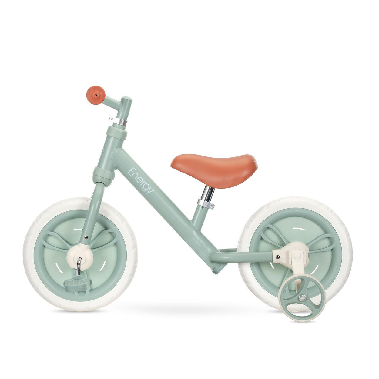 LAUFRAD Energy 2 in 1 grün Sitz höhenverstellbar 11 Zoll - Grün, Metall (81/39/53cm) - Lorelli