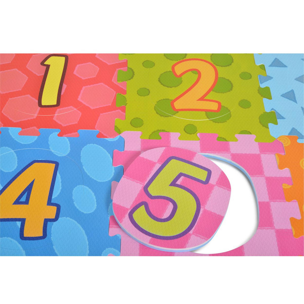 PUZZLEMATTE 3020 bunt 31 x 31 cm, Zahlen, 9-teilig, Spielmatte, ab 10 Monaten, EVA-Schaum - Multicolor, Kunststoff (31/1/31cm) - Moni