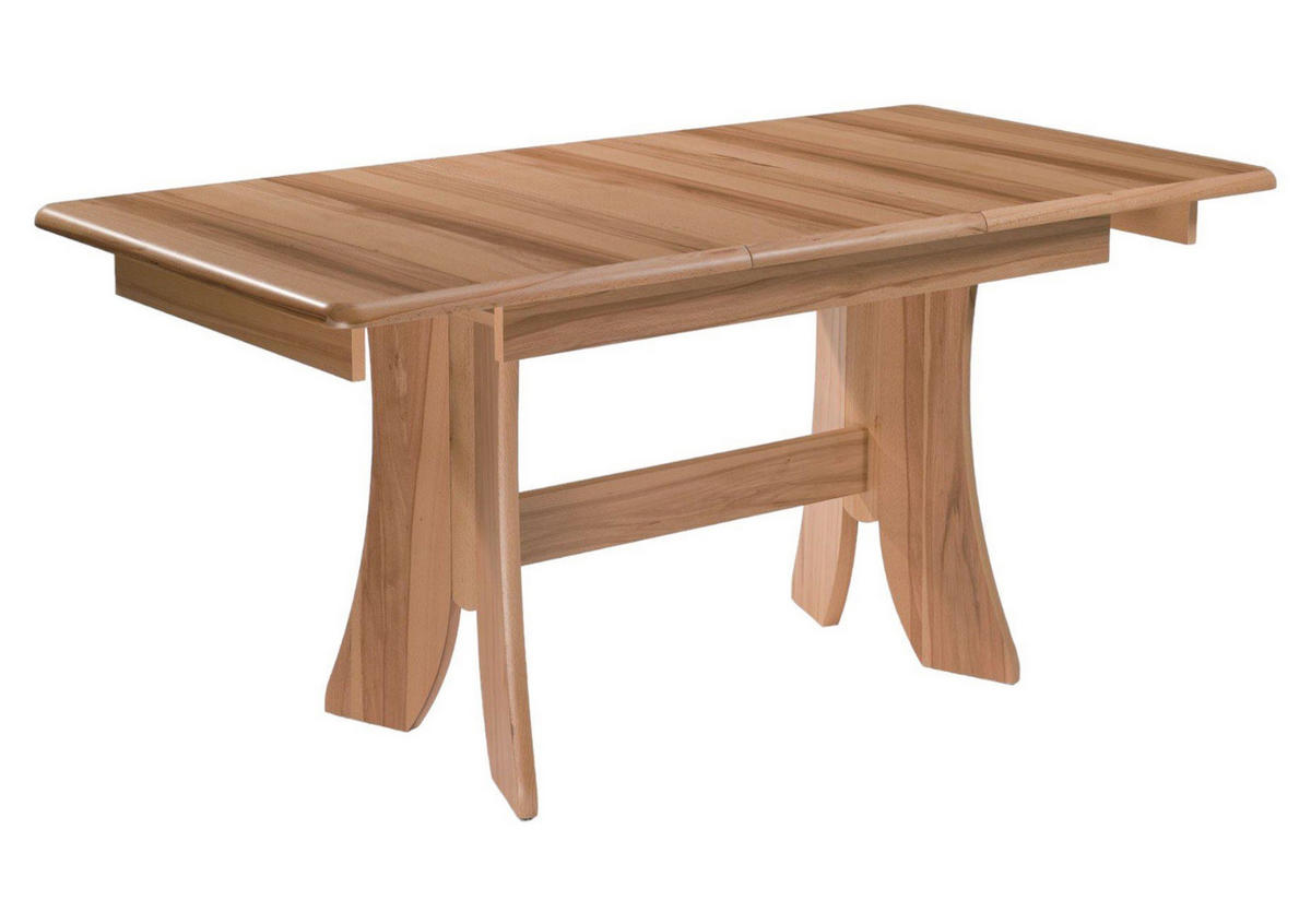 ESSTISCH ausziehbar Darya 120 x 80 x 75 Esszimmertisch Kernbuche lackiert - Naturfarben, Holz (120/80/75cm) - 58aufmkessel
