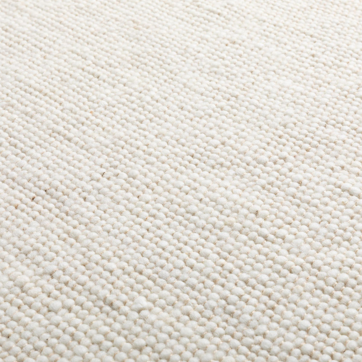 HANDWEBTEPPICH 160/160 cm Kos - Creme, Naturmaterialien (160/160cm) - Steffensmeier