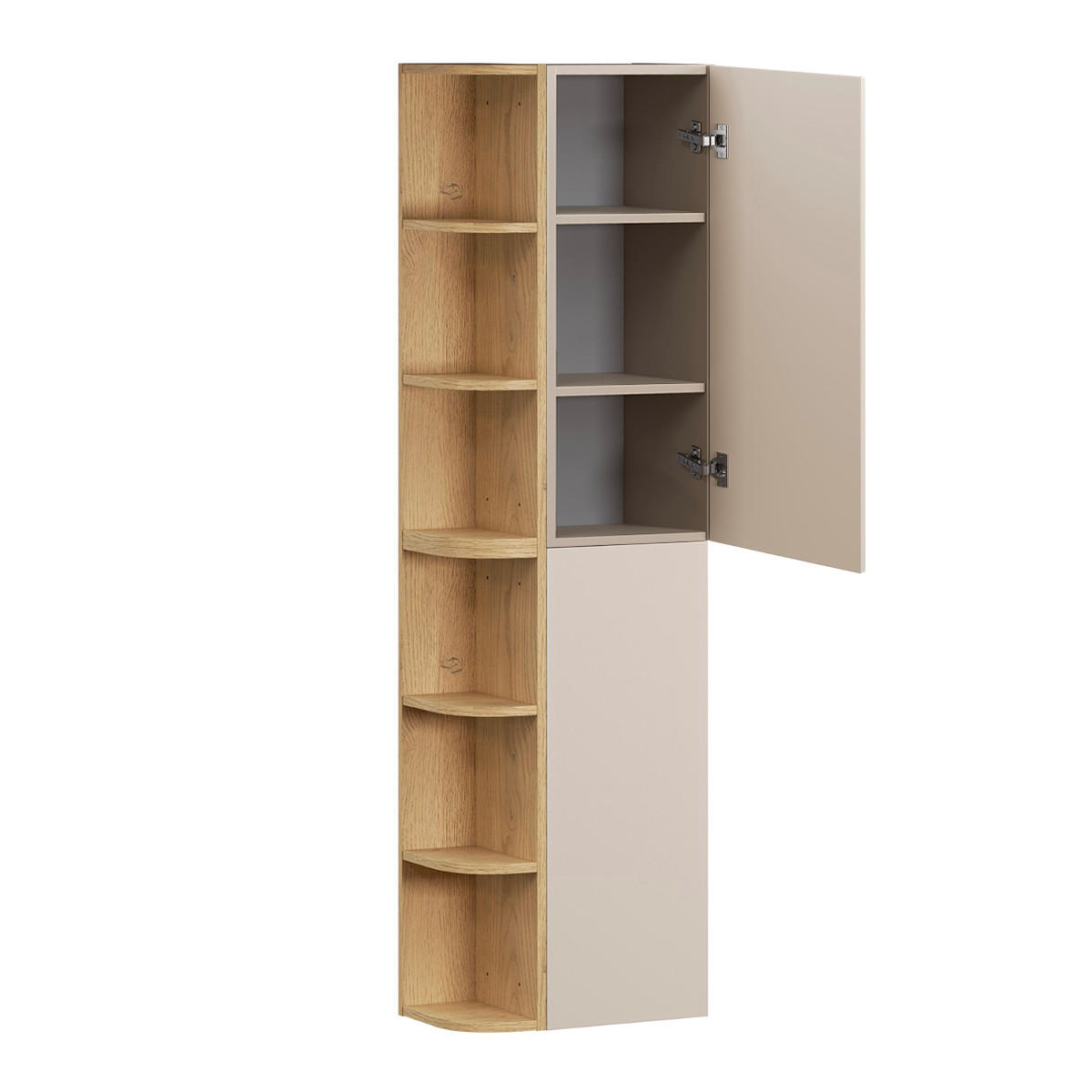 BADMÖBEL 120.4cm Azel 2er-Set Kaschmir - Beige, Holzwerkstoff (120.4/52/46cm)