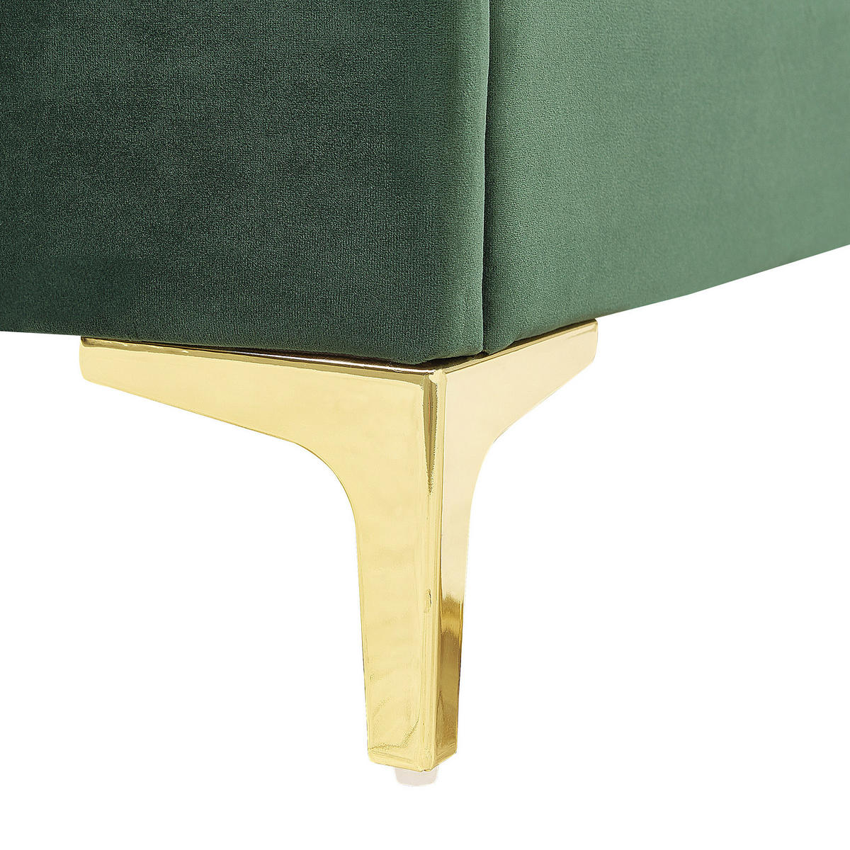 DOPPELBETT 160/200cm Dunkelgrün Limoux - Dunkelgrün, Textil (160/200cm) - Beliani