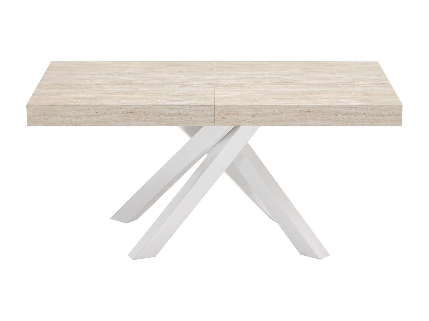 ESSTISCH - 6 Personen, 8 Personen, 10 Personen - holz - beige Catonav - Beige, Holz/Metall (90/160/75cm) - Vente-Unique