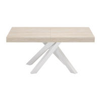 ESSTISCH - 6 Personen, 8 Personen, 10 Personen - holz - beige Catonav - Beige, Holz/Metall (90/160/75cm) - Vente-Unique