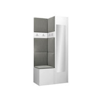 MOBILIER PENTRU HOL Orion XXV - alb/gri, material plastic/compozit lemnos (82/186/46cm) - MIRJAN24