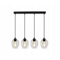 PENDELLEUCHTE Hegel - Transparent/Schwarz, Glas/Metall (15/65/80cm) - kiki design