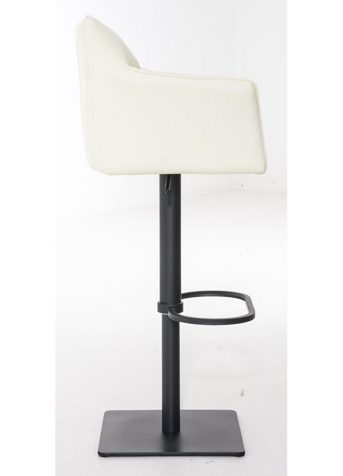 BARHOCKER Damaso 2er Set 88x64x45 cm creme - Creme, Leder (64/88/45cm) - furnicato