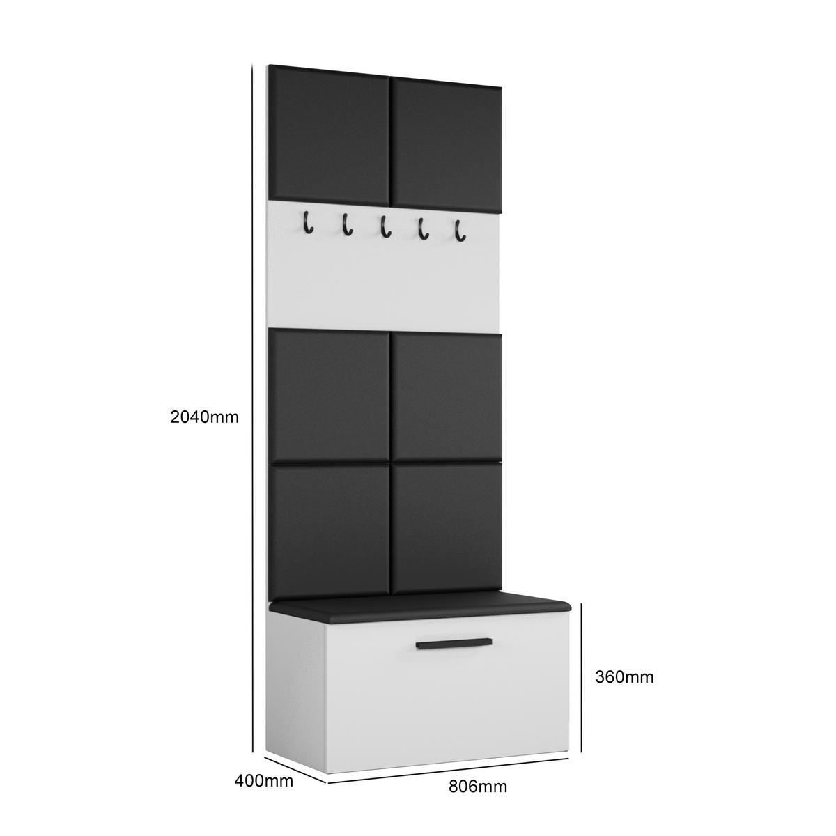 GARDEROBENSCHRANK Rosanno I Kaschmir 80,6/204/40 cm – Modern, mit Kleiderhaken - Beige, Holzwerkstoff/Kunststoff (80.6/204/40cm) - AX Living