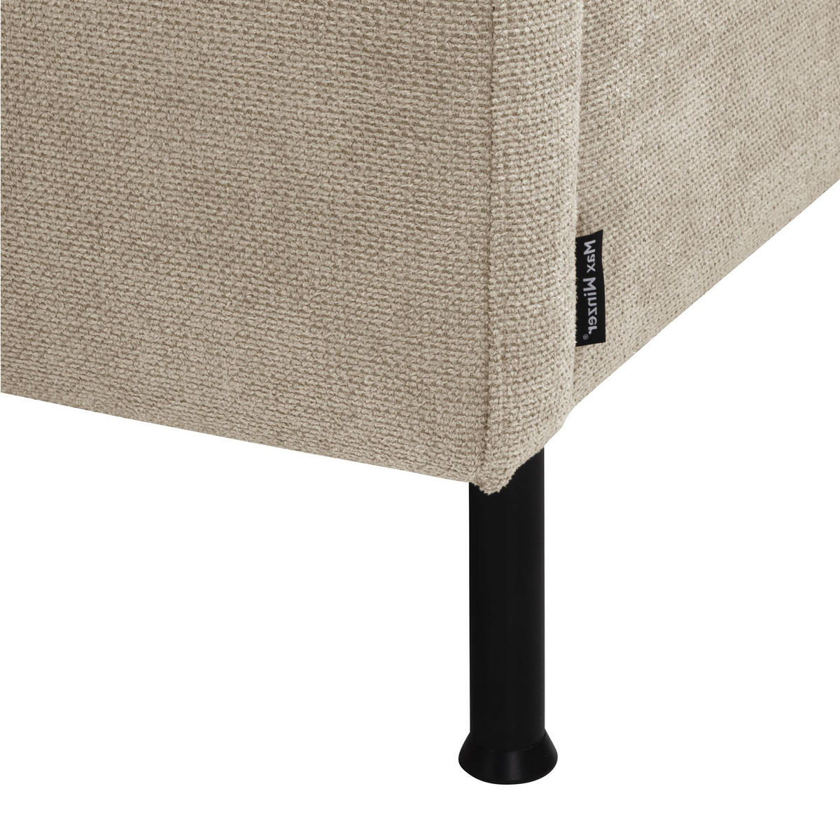 ECKSOFA mit Longchair rechts Katina Flachgewebe beige - Beige, Kunststoff (160/286cm) - 58aufmkessel