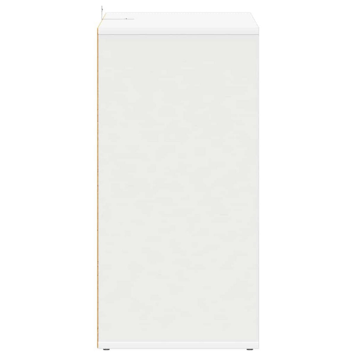 SCHUHSCHRANK Weiss 60/35/70 Cm Holzwerkstoff - Weiß, Holzwerkstoff (35/70/60cm) - vidaXL