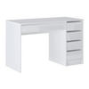 SCHREIBTISCH - 120cm x 55cm - Holzspan - weiß - JENEMI - Weiß, Holz (55/120/76cm) - Vente-Unique