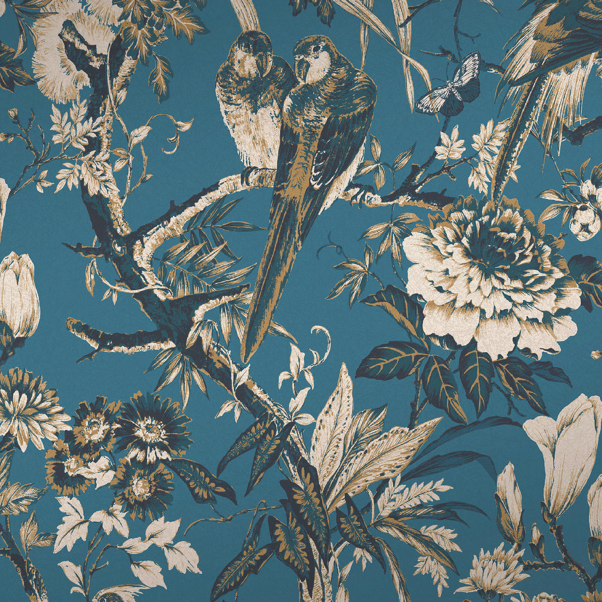 VLIESTAPETE Perrow Blau - Blau, Papier/Kunststoff (52/1000cm) - Graham & Brown