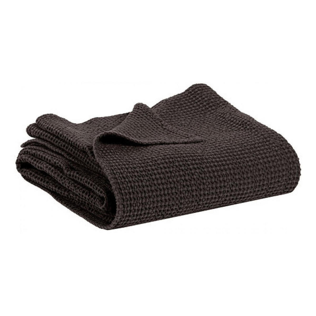 BETTÜBERWURF Maia carbonfarben 240 x 260 cm - Schwarz, Textil (260/240cm) - Vivaraise