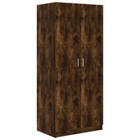KLEIDERSCHRANK Räuchereiche 80x52x180 cm Holzwerkstoff - Braun, Holzwerkstoff (80/180/52cm) - furnicato