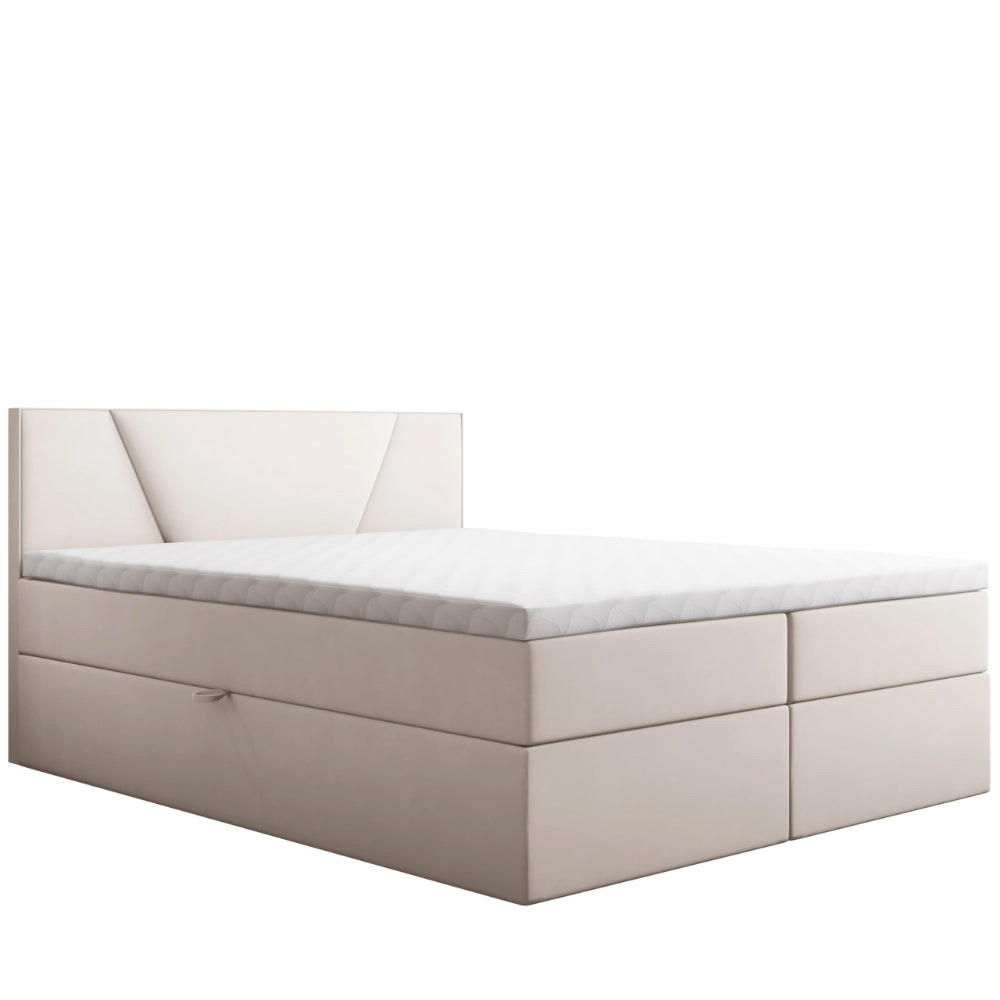 BOXBETT Jubilee Bonellfederkern inkl - Creme, Holz/Holzwerkstoff (140/200cm) - Best For Home