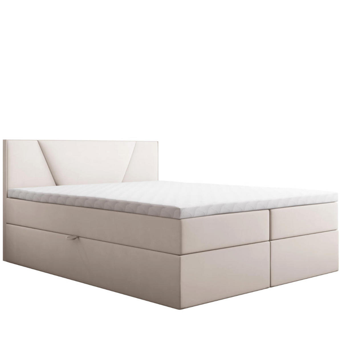BOXBETT Jubilee Bonellfederkern inkl - Creme, Holz/Holzwerkstoff (140/200cm) - Best For Home