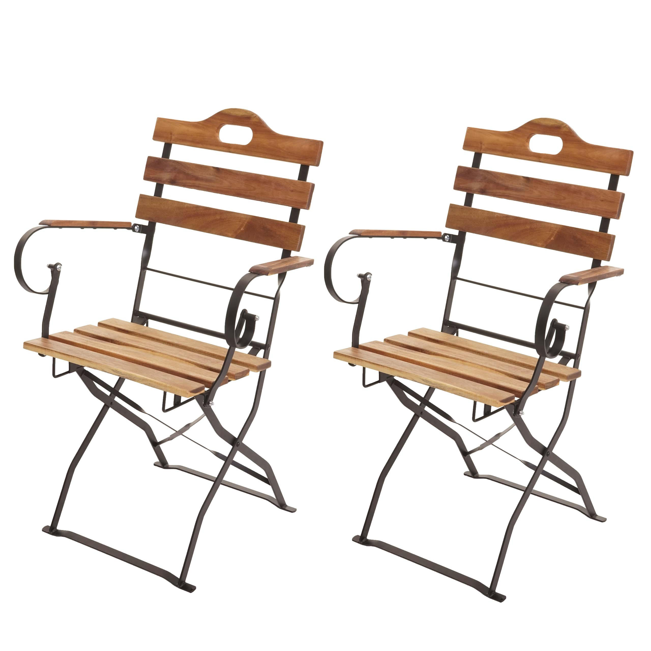 BIERGARTENSTUHL Braun - Braun, Holz (55/88/49cm) - MCW