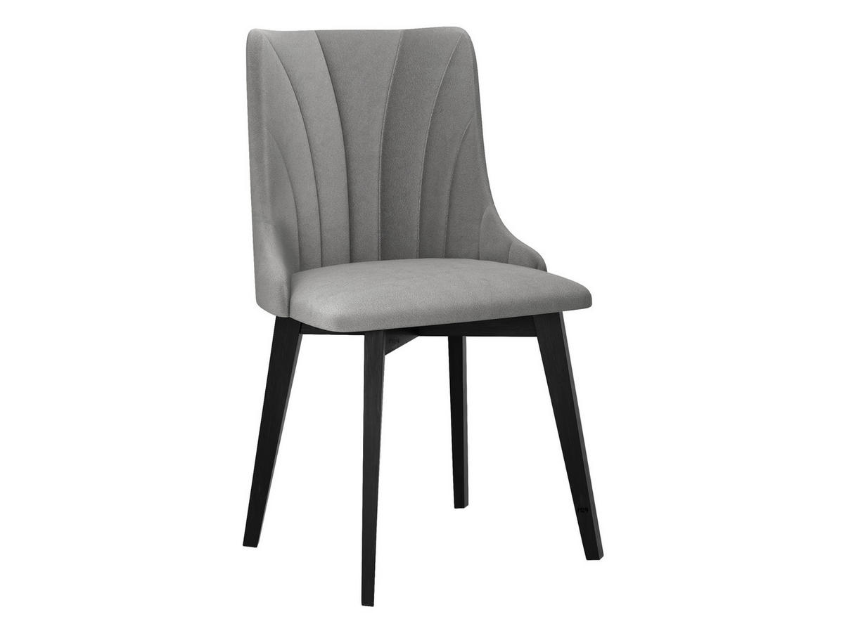 ESSZIMMERSTUHL Monti V Pik Muschel - Hellgrau/Schwarz, Holz/Textil (48/83/53cm) - MIRJAN24