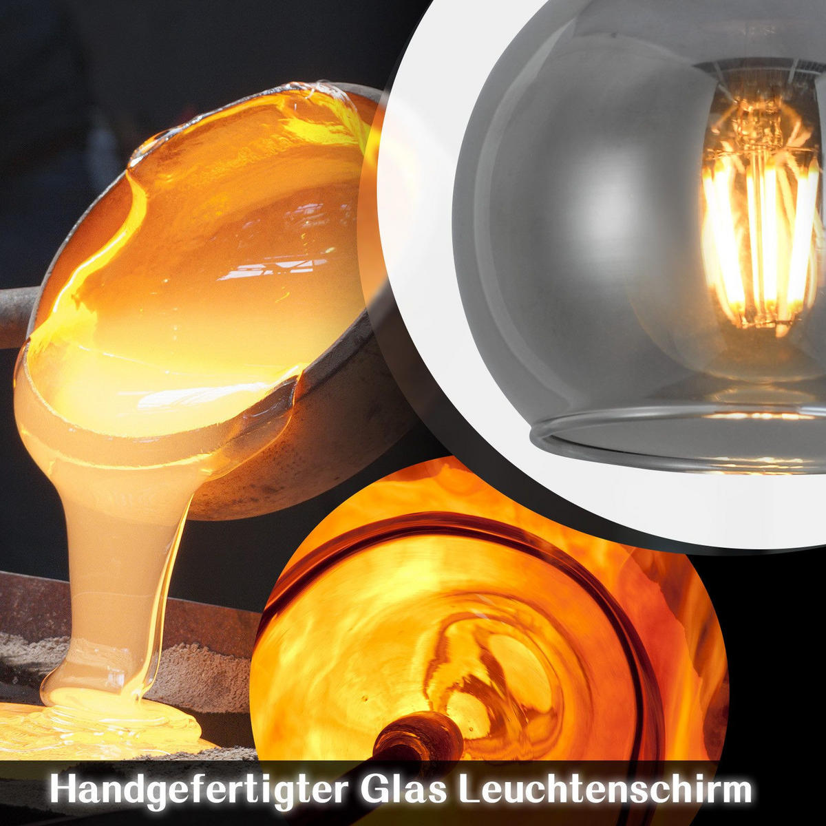 HÄNGELEUCHTE Krenq 13/145/55 cm - Schwarz, Metall (55/13/145cm) - ZMH
