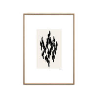 POSTER mit Rahmen Arch Atelier - La Collection Japonaise - 03 - Eichefarben/Schwarz, Holz/Papier (70/100cm) - Poster&Frame