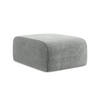 POUF Chenille Stoff Grau - Schwarz/Grau, Holzwerkstoff/Kunststoff (72/42/94cm) - Makamii