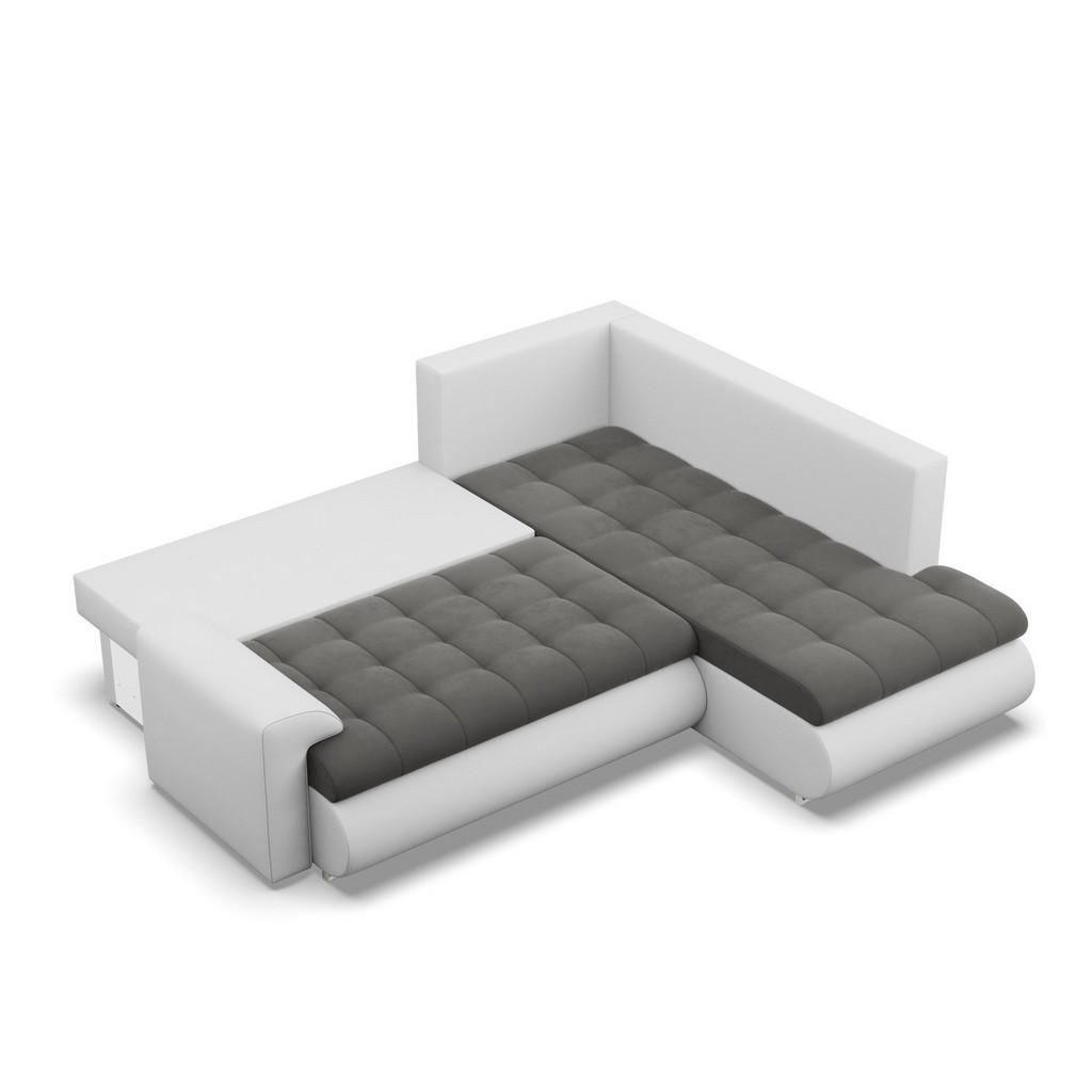 Thumbnail - Mebligo Ecksofa, Dunkelgrau, Hellgrau, Textil, 5-Sitzer, L-Form, 230x200 cm, Wohnzimmer, Sofas & Couches, Wohnlandschaft...