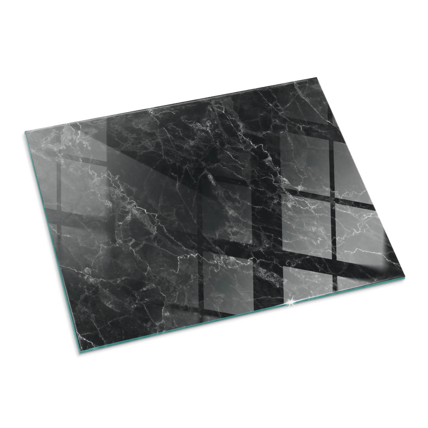 ArtPrintCave Glasplatte Schwarz 80x60x0.4 cm
