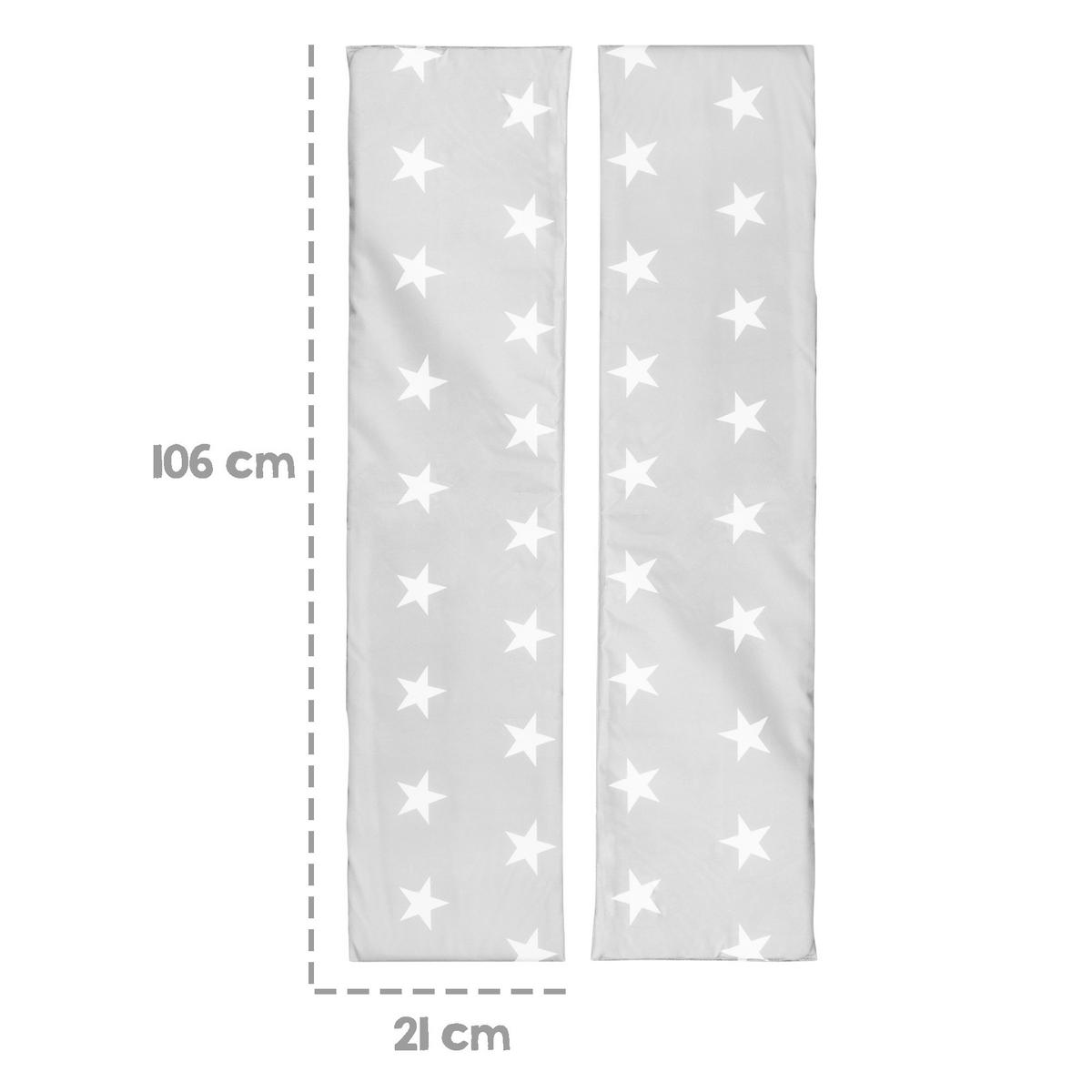 BANKKISSEN 2er Set - für Kinderpartygarnitur - Hellgrau, Textil (108/2/20cm) - Roba