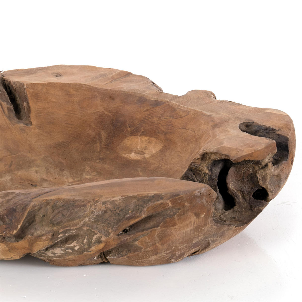 DEKO SCHALE TEAKROOTS 40 Teakholzwurzel naturfarben - Naturfarben, Holz (5cm) - DESIGN DELIGHTS