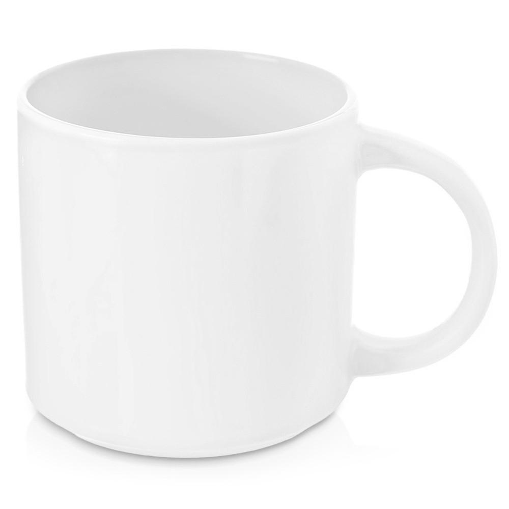 MONA PORZELLANBECHER B-WARE, Porzellan, weiß, 330 ml - Weiß, Naturmaterialien (0.33L) - Orion 